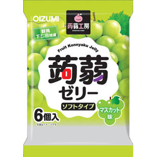 Oizumi JAP nízkokalorické konjakové želé s příchutí Muscat hrozno 6pack 106 g