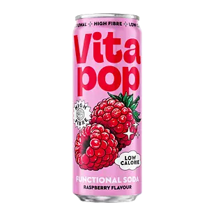 Vita Pop High Fibre nápoj s příchutí malina 330 ml