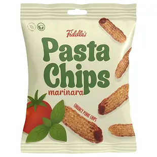 Fiddle's křupavé těstovinové chipsy z kukuřice s příchutí rajčatové omáčky 80 g