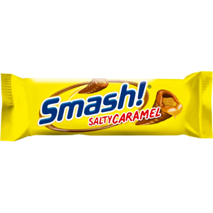 SMASH! čokoládová tyčinka s kousky kukuřičných chipsů a karamelem 40 g