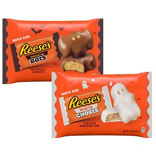 Reese's netopýři z mléčné čokolády + Reese's duchové z bílé čokolády