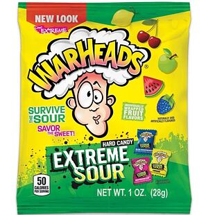 Warheads sour candies with fruit flavors 28 g