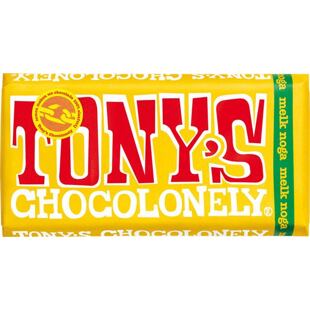 Tony's mléčná čokoláda s nugátovými kousky 180 g