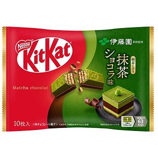 Kit Kat sušenky s příchutí mléčné čokolády a čaje matcha 9 x 11,6 g