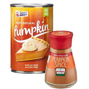 Baking Buddy dýňové pyré 425 g + Verstegen koření na dýňový koláč 37 g