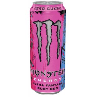 Monster EU Ultra Fantasy Ruby Red energ. nápoj s příchutí růžového grapefru. bez cukru 500 ml