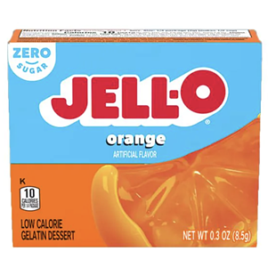 Jell-O zero instantní želatina bez cukru s příchutí pomeranče 8,5 g