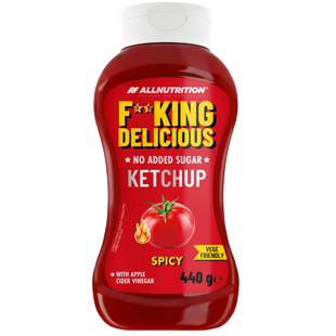 F**KING Delicious pálivý kečup s jablečným octem bez přidaného cukru 440 g