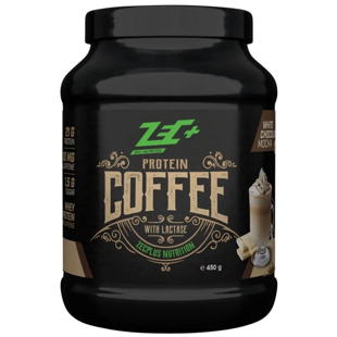 Zec+ proteinová káva se sladidly s příchutí mocha s bílou čokoládou 450 g