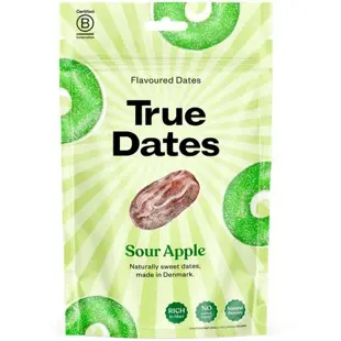 True Dates datle s příchutí kyselých jablečných bonbónů 100 g
