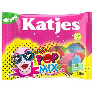 Katjes DE Pop Mix Vegan pěnové a želé bonbóny s příchutí ovoce 210 g