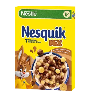 Nestlé Nesquik EU Duo Mix cereálie s příchutí čokolády a vanilky 325 g