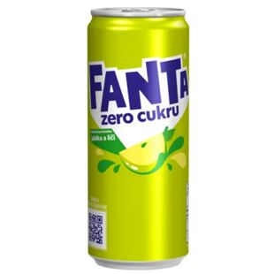 Fanta CZ Zero s příchutí jablko a liči 330 ml