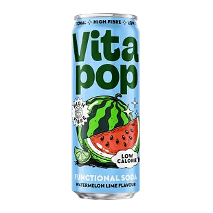Vita Pop High Fibre nápoj s příchutí meloun a limetka 330 ml