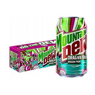 Mountain Dew USA Dragon Fruit sycená limonáda s příchutí dračího ovoce 355 ml Celé balení 12 ks