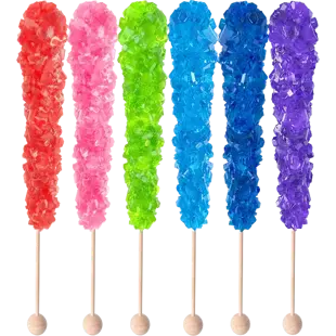 Roses Brands USA Crystal Wand lízátko s krystaly s ovocnou příchutí 1 ks 22 g