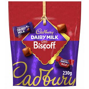Cadbury bonbony z mléčné čokolády se sušenkovou náplní Lotus Biscoff 230 g