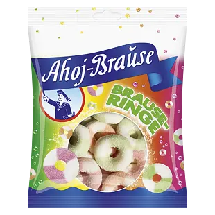 Ahoj-Brause DE Ringe kyselé želé kroužky s šumivým posypem 150 g