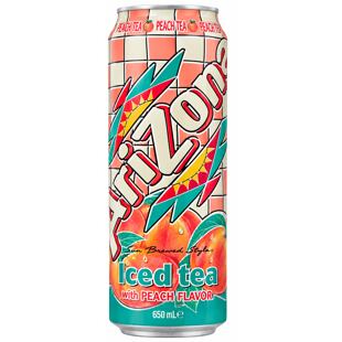 Arizona ledový čaj s příchutí broskve 650 ml