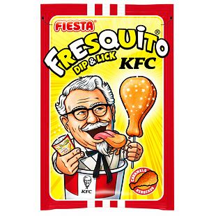 Fiesta Fresquito KFC lízátko s práškem ve tvaru kuřecího stehýnka s colovou příchutí 17 g