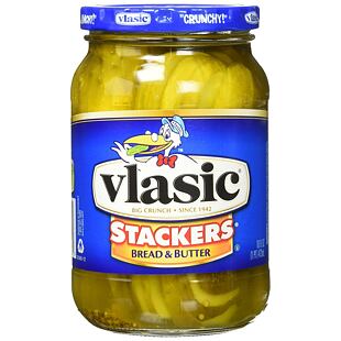 Vlasic Stackers Bread & Butter nakládané okurky 473 ml