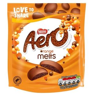 Nestlé Aero milk chocolate buttons with orange flavor 86 g