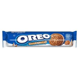 Oreo sušenky s perníkovou příchutí s vanilkovou náplní 154 g