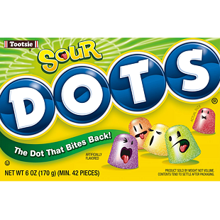 Dots kyselé žvýkací bonbonky s ovocnou příchutí 170 g