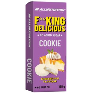 F**KING Delicious Sušenky s náplní s příchutí cheesecake v mléčné polevě 128 g