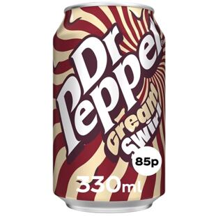 Dr Pepper Cream Swirl sycený colový nápoj s příchutí smetany 330 ml PM