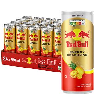 Red Bull TH Zero s příchutí ananasu a citrónu 250 ml Celé balení 24 ks