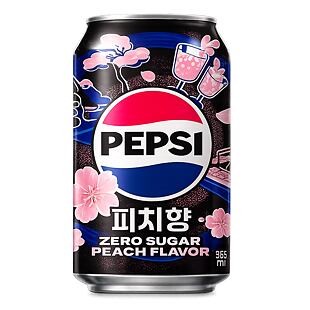 Pepsi KOR Zero s příchutí bílé broskve 355 ml