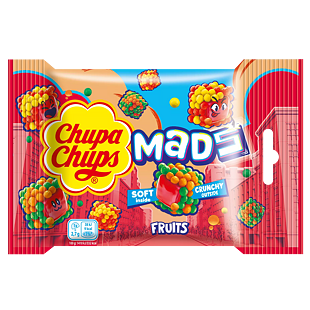 Chupa Chups Mads želé v cukrové skořápce s příchutí ovoce 45 g