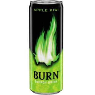 Burn PL Energy sycený nápoj s příchutí kiwi a jablka 250 ml