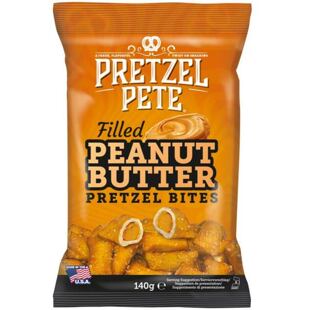 Pretzel Pete preclíkové kousky s náplní z arašídového másla 140 g