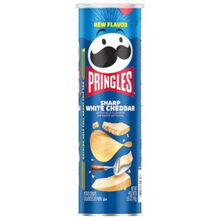 Pringles US bramborové chipsy s příchutí bílého cheddaru 158 g