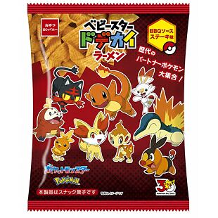 Oyatsu JAP Pokémon 30th Ramen snack s příchutí pikantní barbecue omáčky 60 g
