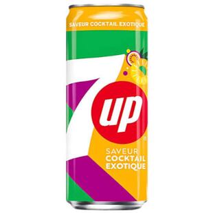 7up FR sycený nápoj s příchutí exotického ovoce 330 ml