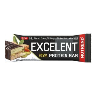 Nutrend CZ Excelent Double proteinová tyčinka mandle a pistácie 40 g
