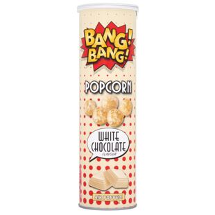 Bang!Bang! UK karamelizovaný popcorn v polevě s příchutí bílé čokolády 85 g