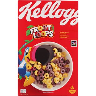 Kellogg's Froot Loops cereální kroužky s příchutí ovoce 375 g