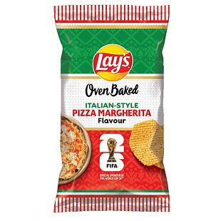 Lay's NL Oven Baked bramborové chipsy s příchutí pizzy margharita 150 g
