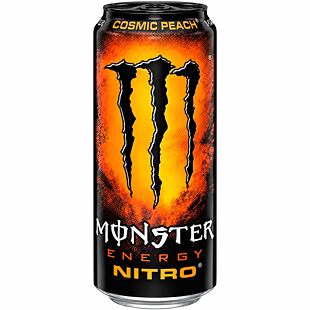 Monster EU Nitro Cosmic Peach energetický nápoj s příchutí broskve 500 ml