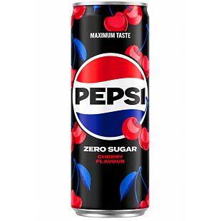 Pepsi CZ Zero Cherry bez cukru s příchutí třešně 330 ml