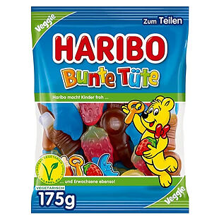 Haribo DE Bunte Tüte želé bonbóny s ovocnou příchutí 175 g