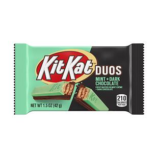 Kit Kat USA Duos tyčinky s polevou z hořké čokolády a s příchutí máty 42 g