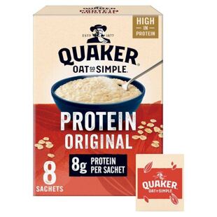 Quaker Oats ovesná kaše se zvýšeným obsahem proteinu 8 x 37,8 g
