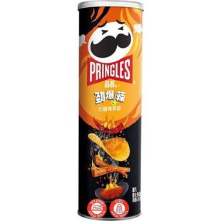 Pringles Asia bramborové chipsy s příchutí pálivých stripsů 110 g