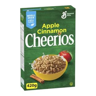 Cheerios celozrnné cereálie s příchutí jablka a skořice 420 g