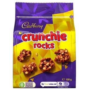 Cadbury Crunchie Rocks milk chocolate pieces with cornflakes and honey 100 g